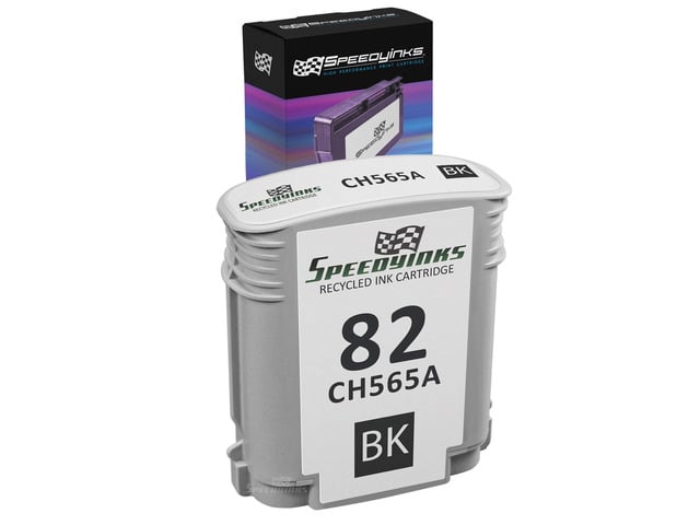 HP Speedy Inks Remanufactured Ink Cartridge Replacement for HP 82 CH565A (Black) Compatible with the following HP Printer Model Printer models...