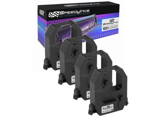 Speedy Inks - 4PK Compatible Amano Black Printer Ribbon CE-315151