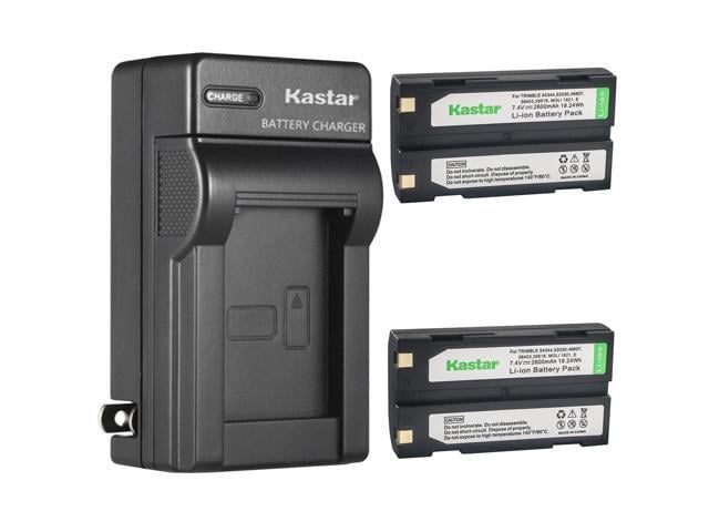 Kastar 2-Pack Ei-D-Li1 Battery and AC Wall Charger Replacement for Amstron GPS-TR1, Symbol Barcode Scanner, APS BC1071, Empire BLI-208 BLI-TRB1...