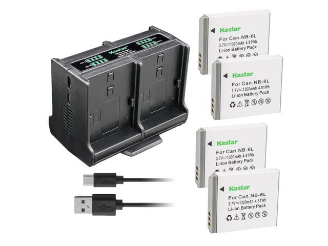 Kastar 4-Pack Battery and Quadruple Charger Compatible with CAME-TV KUMINIK8 Duplex Digital Wireless Headset, CAME-KUMINIK8 Headset, CAME-WAERO...