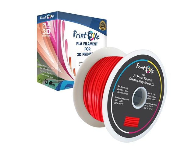 3D Watermelon Red Colour PLA Printer Filament 1.75mm Diameter - Net Spool (2.2 LBs) Dimensional Accuracy +/- 0.03 mm