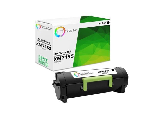True Color Toner Premium Compatible Toner Cartridge Replacement for Lexmark 24B6020 Black High Yield Works With Lexmark 24B6020 XM7155 M7163 M7170