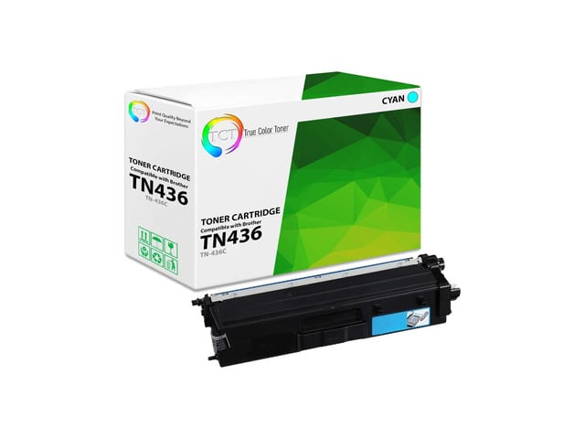Brother True Color Toner TN436 Cyan Toner Cartridge - Premium Compatible Replacement for Brother TN436C Cyan High Yield Works With Brother HL-L8260CDW...