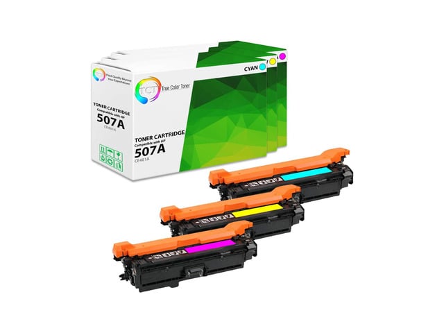 HP TCT 507A Color Toner Cartridge 3 Pack - Premium Compatible Replacement for HP 507A CE401A CE402A CE403A Works With HP LaserJet Enterprise M551 M575...
