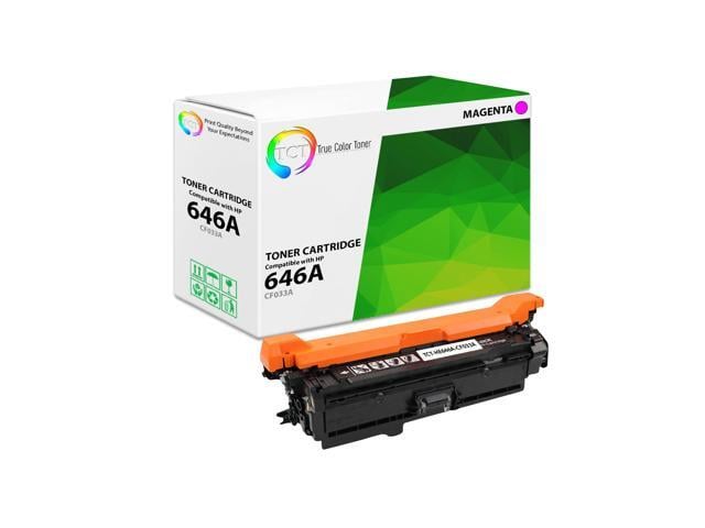 HP True Color Toner 646A Magenta Toner Cartridge - Premium Compatible Replacement for HP 33A Works With HP Color LaserJet Enterprise CM4540MFP