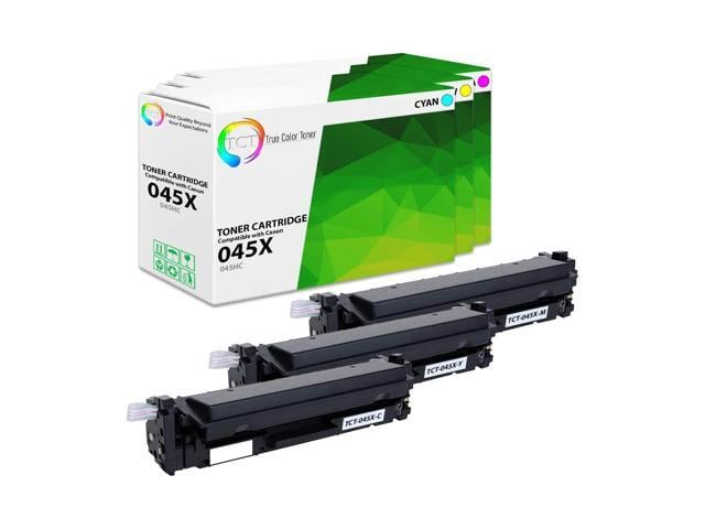 Canon True Color Toner 045X Color Toner Cartridge 3 Pack - Premium Compatible Replacement for Canon 045H High Yield Works With Canon Color ImageClass...