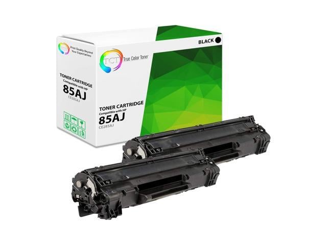 HP True Color Toner 85AJ Jumbo Toner Cartridge 2 Pack - Premium Compatible Replacement for HP 85AJ CE285AJ Jumbo Yield Black Works With HP Laserjet...
