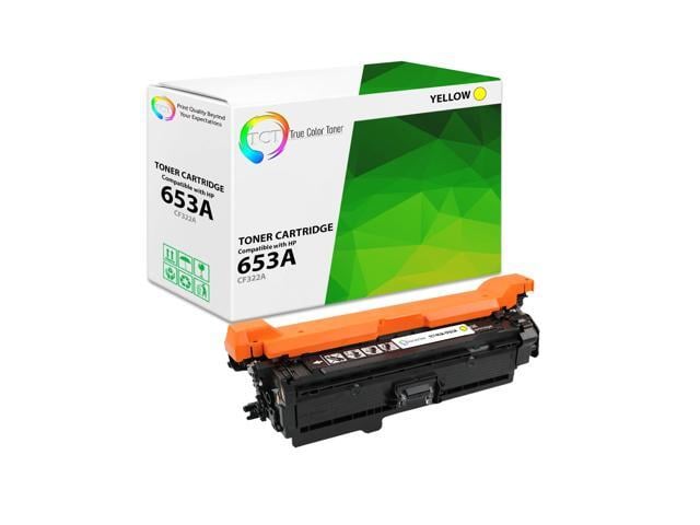 HP True Color Toner 653A Yellow Toner Cartridge - Premium Compatible Replacement for HP 653A CF322A Works With HP Color LaserJet Enterprise MFP M680Z...