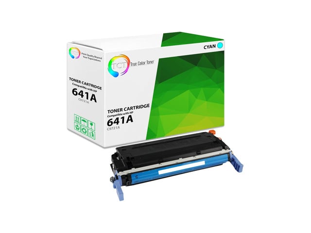 HP True Color Toner 641A Cyan Toner Cartridge - Premium Compatible Replacement for HP 641A C9721A Works With HP Color LaserJet 4600 4600DN 4600DTN...