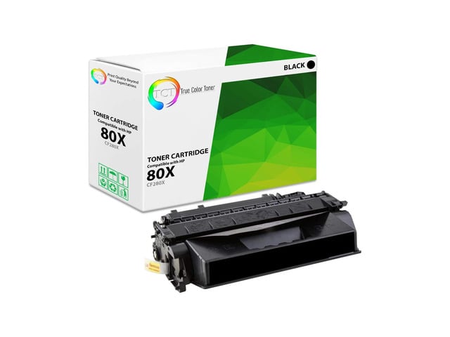 HP True Color Toner 80X Toner Cartridge - Premium Compatible Replacement for HP 80X CF280X Black High Yield Works With HP LaserJet Pro 400 M401A M401D...