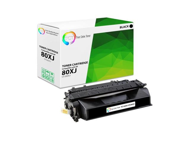 HP True Color Toner 80XJ Jumbo Toner Cartridge - Premium Compatible Replacement for HP 80X CF280X Black High Yield Jumbo Works With HP LaserJet Pro...