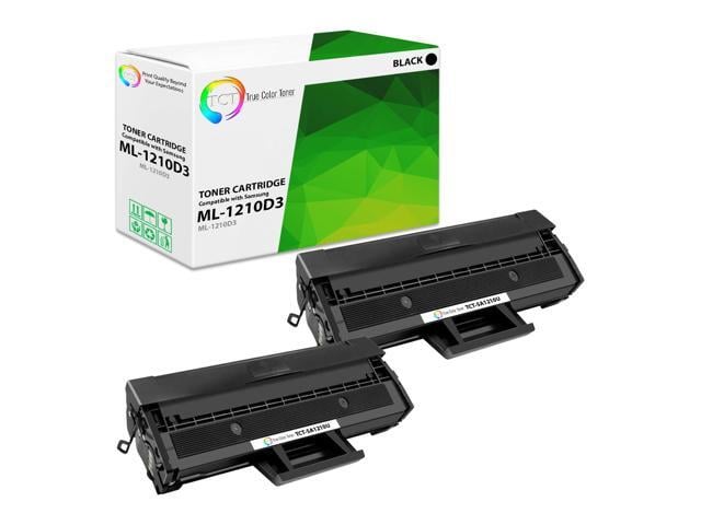 Samsung True Color Toner 1210D3 Toner Cartridge 2 Pack - Premium Compatible Replacement for Samsung ML-1210D3 Black Works With Samsung ML-1010 1020M 1210...