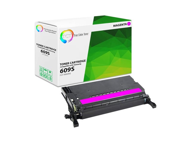Samsung True Color Toner 609S Magenta Toner Cartridge - Premium Compatible Replacement for Samsung CLT-609S CLT-M609S Magenta Works With Samsung CLP-770...