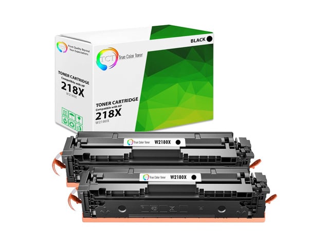 HP TCT 218X Black Toner Cartridge 2 Pack - Premium Compatible Replacement WITH CHIP Works With HP LaserJet Pro 3201, MFP 3301 Printers (3,200 Pages) -...