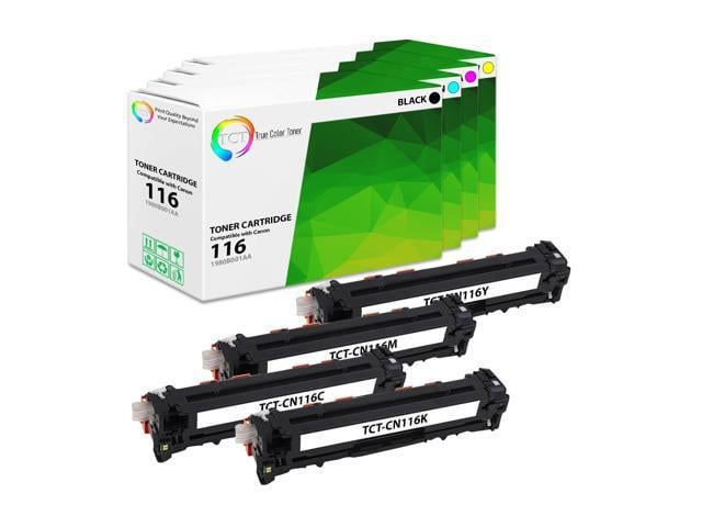 Canon True Color Toner 116 Toner Cartridge 4 Pack - Premium Compatible Replacement for Canon 116 Works With Canon ImageClass MF8050CN MF8080CW