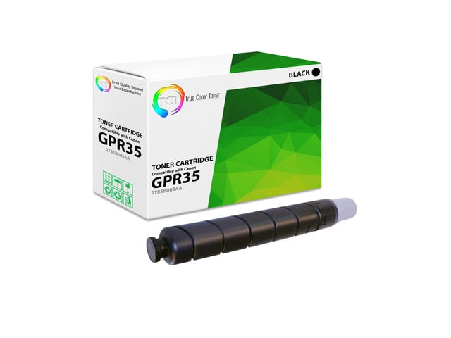 Canon True Color Toner GPR35 Toner Cartridge - Premium Compatible Replacement for Canon GPR-35 2785B003AA Black Works With ImageRunner 2525 2530
