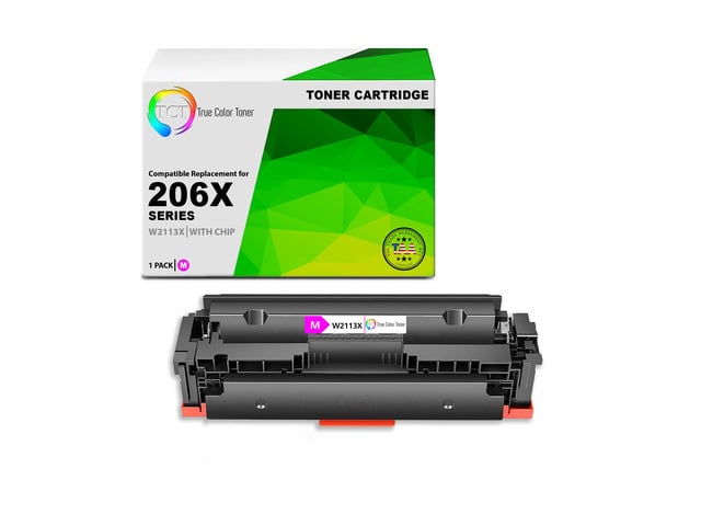 HP TCT 206X Magenta TAA Compliant Toner Cartridge - Premium Compatible Replacement for HP 206X W2113X High Yield Works With HP Color LaserJet Pro...