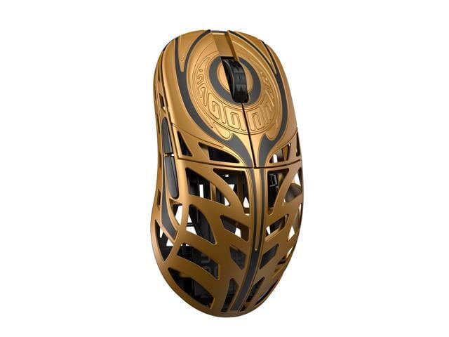 MK X WLMOUSE Strider Wireless 8K Mouse Gold TTC Black Dot