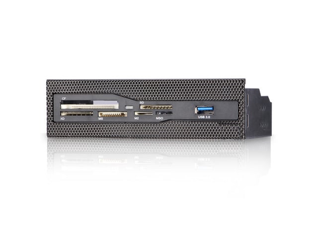 Pc CD-ROM Slot 5.25' Bay Mesh All In one USB Front Panel CF/XD/MS/M2/SD/TF Internal USB 2 .0 Card Reader USB Flash Memory,1 USB 3.0 Port
