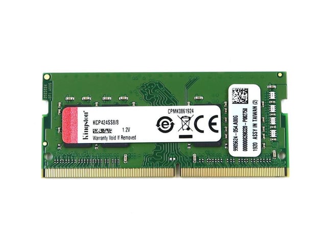 Kingston KCP424SS8/8 Kingston 8GB DDR4 Sdram PC4-19200 2400MHZ CL17 Sodimm Memory 9905624-054.A00G Laptop Memory