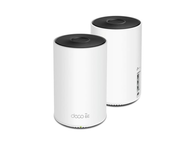 TP-Link Deco WE10800(2-pack) Wi-Fi 6E Whole Home Mesh Routers, 6 Ghz Band, Coverage up to 5,500 Sq. ft. (2-Pack)
