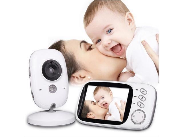 Jansicotek Wireless Video Baby Monitor 3.2'Color LCD Child Safety Monitoring Home Security Surveillance Indoor Digital Camera with 2-way Audio...