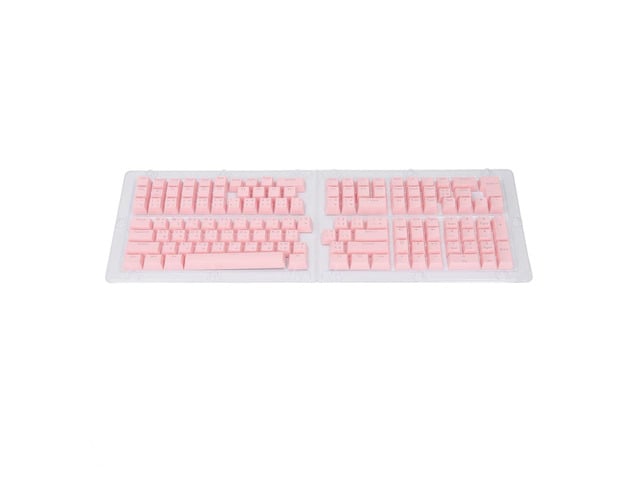 132 Keys Thai Keycaps Set, ABS OEM Height Translucent Mechanical Keyboard Keycaps Replacement for 61 62 64 68 84 87 104 108 Key Layouts with Thai...