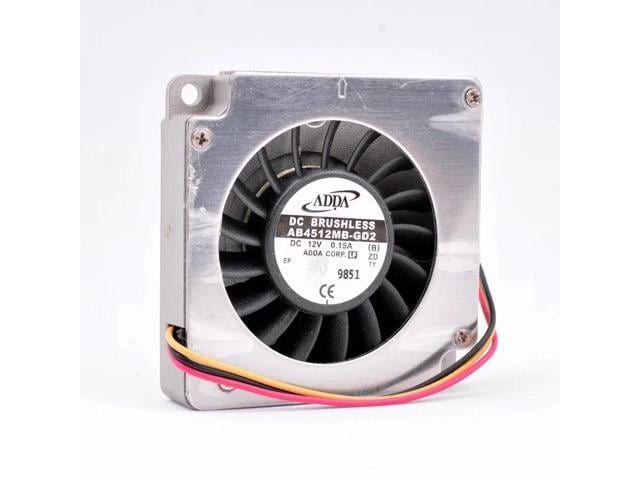 AB4512MB-GD2 4.5cm 45mm 45x45x10mm DC12V 0.15A 3 lines double ball bearing aluminum housing blower cooling fan for 3D printer