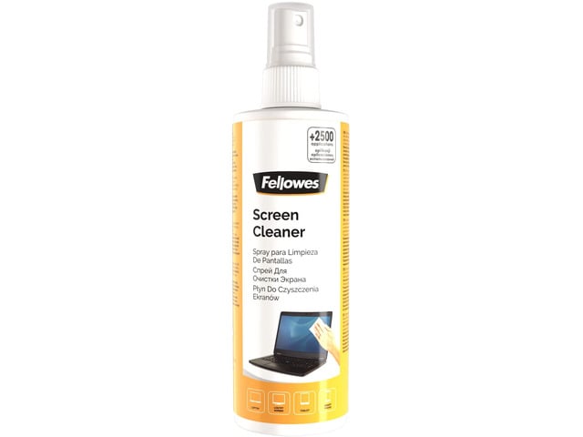 Fellowes 250ml Screen Cleaning Spray - Alcohol Free Screen Cleaning Fluid for Monitor//iPad/Mobile Phone/Tablet/Laptop