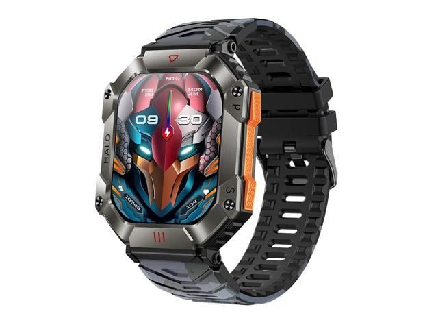 Outdoor Long-Life 650Mah Military Smart Watch Men Bluetooth Call Custom Dial Sports Fitness Watch Health Monitor smartwatch