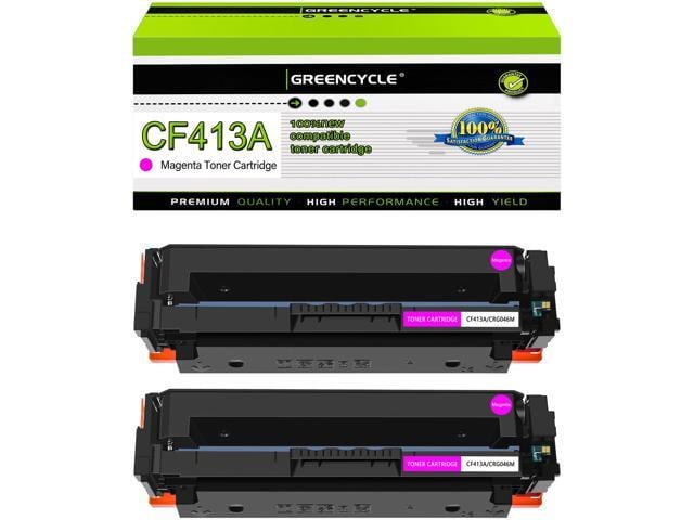 HP GREENCYCLE 2 Pack 410A CF413A Magenta Toner Cartridge Replacement Compatible for HP 410A CF413A for work with Color Laserjet Pro MFP M477fdn...