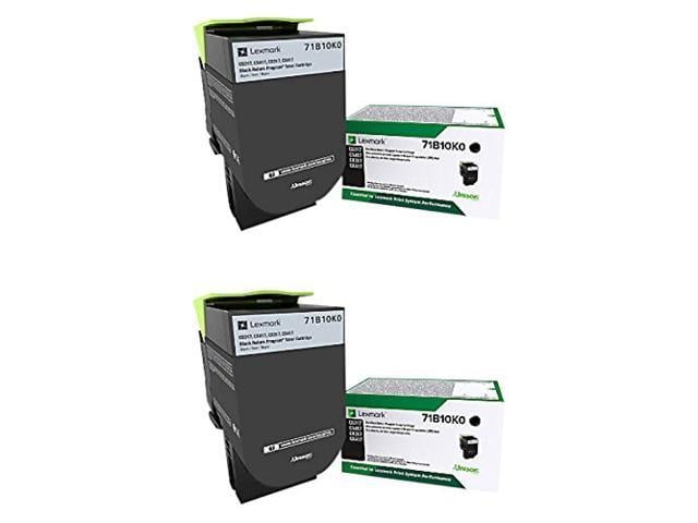 Lexmark 71B10K0 Black Toner Cartridge 2-Pack for CS317, CS417, CS517, CX317, CX417, CX517