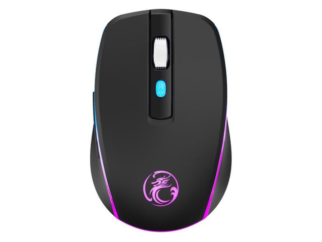 iMICE G903 Bluetooth Dual Mode 6-key Silent Wireless Gaming Mouse(Black)