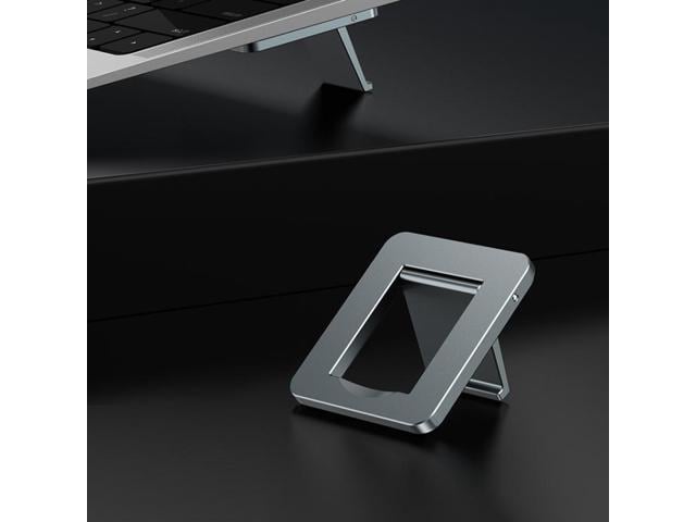Oatsbasf 03321 Notebook Computer Invisible Height Increase Bracket Desktop Folding Storage Radiator(Gray)