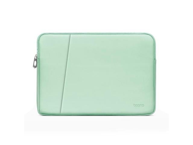 Baona BN-Q004 PU Leather Laptop Bag, Colour: Double-layer Mint Green, Size: 13/13.3/14 inch Mint Green 13/13.3/14 inch