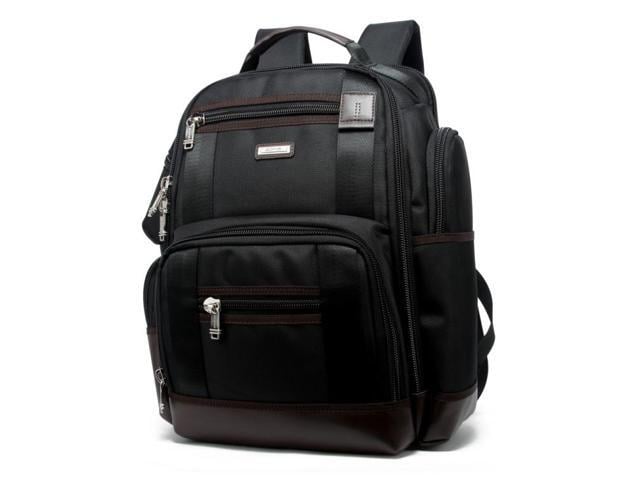 Bopai 11-85301 15.6 inch Large Capacity Multi-layer Zipper Bag Design Breathable Laptop Backpack, Size: 35 x 20 x 43cm(Black)