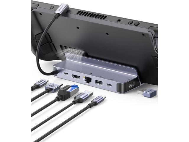 UGREEN Steam Deck Dock, 6-in-1 USB C Docking Station with 4K@60Hz HDMI, Gigabit Ethernet, PD 100W Charging 1xUSB C 2X USB 3.0 Compatible with Steam...