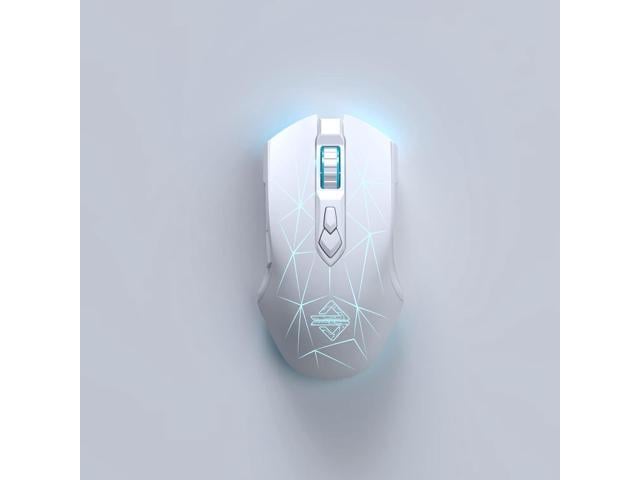 AJ52PRO Watcher 2.4G Wireless/ Bluetooth 5.0/ Wired Gaming Mouse, 10000 DPI, Programmable 7 Buttons, Ergonomic LED Backlit USB Gamer Mice Computer...