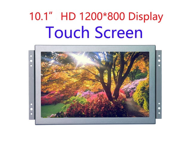 10.1 inch Industry Open Frame 10' Capacitive Touch Monitor 1200*800 HD Wide View Touch Display with AV BNC VGA HDMI Speakers