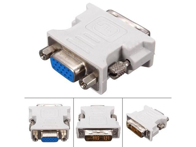1pc DVI-D To VGA Adapter DVI-D 18+1Pin Dual Link Male to VGA 15 Pin Female Plug Adapter For PC Laptop