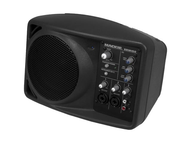 Mackie SRM-150 5In Compact Active Pa System- Black Powered Full Range Speaker