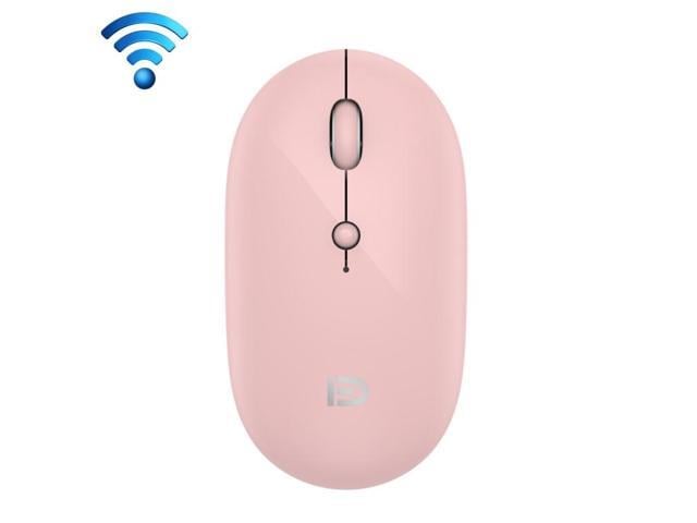 FOETOR E100us 2.4G + Type-C / USB-C Rechargeable Dual Modes Wireless Mouse (Pink)