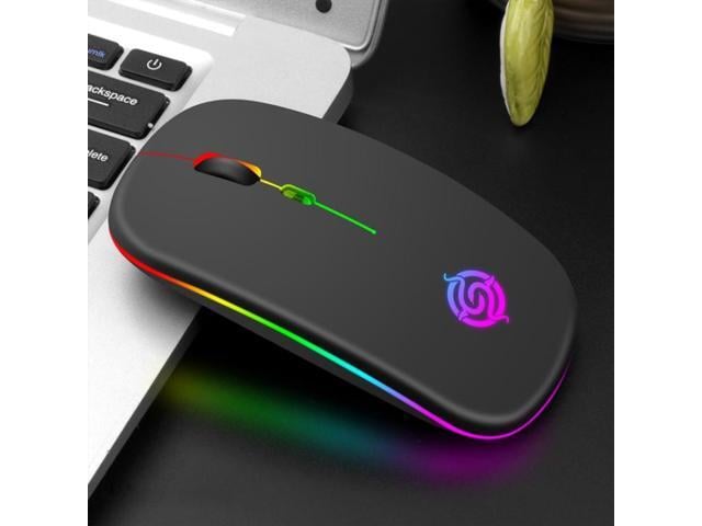 K-Snake BM110 RGB Lighting Effect Wireless Bluetooth Mouse (Black)