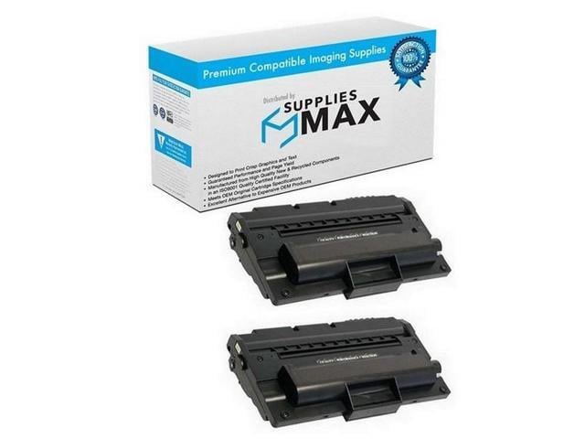SuppliesMAX Compatible Replacement for Ricoh AC-205/AC-205L/Aficio FX-200L Black Toner Cartridge (2/PK-5000 Page Yield) (TYPE 2185) (412660_2PK)
