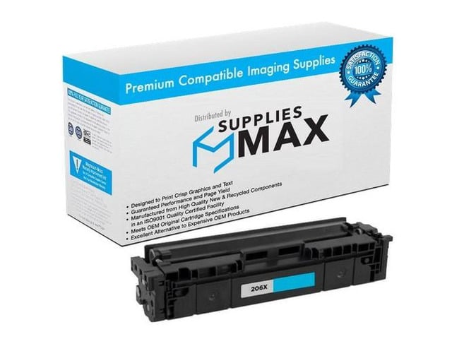 HP SuppliesMAX Compatible Replacement for HP Color Laser Jet Pro M255/M282MFP/M283MFP Series Cyan High Yield Toner Cartridge (2450 Page Yield) (NO....