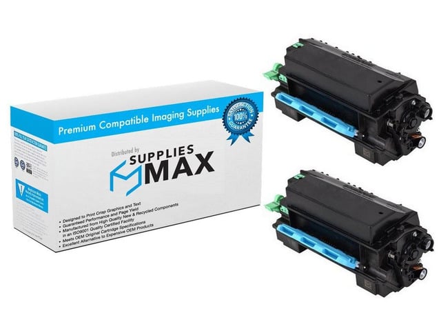 SuppliesMAX Compatible Replacement for Gestetner Corp IM-350F Toner Cartridge (2/PK-14000 Page Yield) (TYPE IM-350) (418132_2PK)