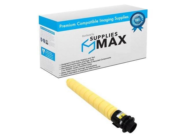 SuppliesMAX Compatible Replacement for Lanier IM-C3000/IM-C3500 Yellow Toner Cartridge (19000 Page Yield) (TYPE IM-C3500) (842252)