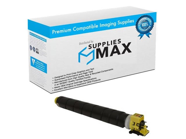 SuppliesMAX Compatible Replacement for Kyocera Mita TASKalfa 3252ci/TASKalfa 3253ci Yellow Toner Cartridge (15000 Page Yield) (TK-8337Y) (1T02RLAUS0)