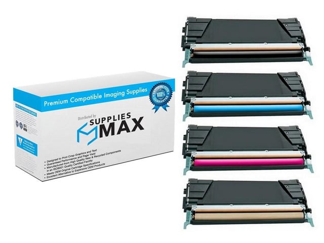 SuppliesMAX Compatible Replacement for Lexmark C734DN/C734DTN/C734N/C736DN/C736DTN/C736N/X734DE/X736DE/X738DE/X738DTE Toner Cartridge Combo Pack...