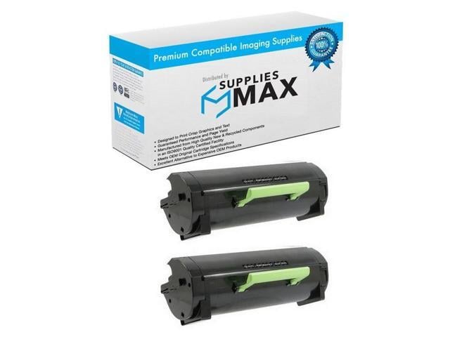 SuppliesMAX Compatible Replacement for Lexmark MS-817DN/MS-817N/MS-818DN/MS-818N Black Toner Cartridge (2/PK-11000 Page Yield) (53B1000_2PK)
